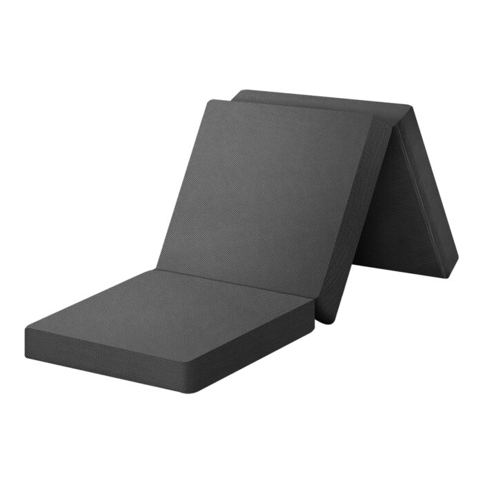 Bedra Folding Mattress Portable Single Sofa Foam Bed Grey - Image 3