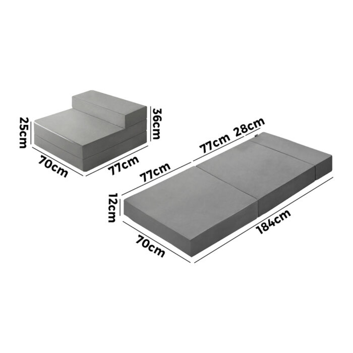 Bedra Folding Foam Mattress Single Portable Camping Floor Mat - Image 3