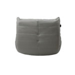Oikiture 2X Floor Sofa Lounge Caterpillar Couch Single Pouffe Grey - Image 5