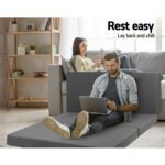 Giselle Bedding Foldable Mattress Folding Foam Double Grey - Image 5