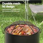 Grillz Fire Pit BBQ Portable Deep Bowl Outdoor Fireplace - Image 5