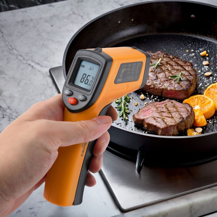 5-star Chef Laser Infrared Thermometer Food Digital Temperature Gun Smoker Pizza BBQ - Image 6