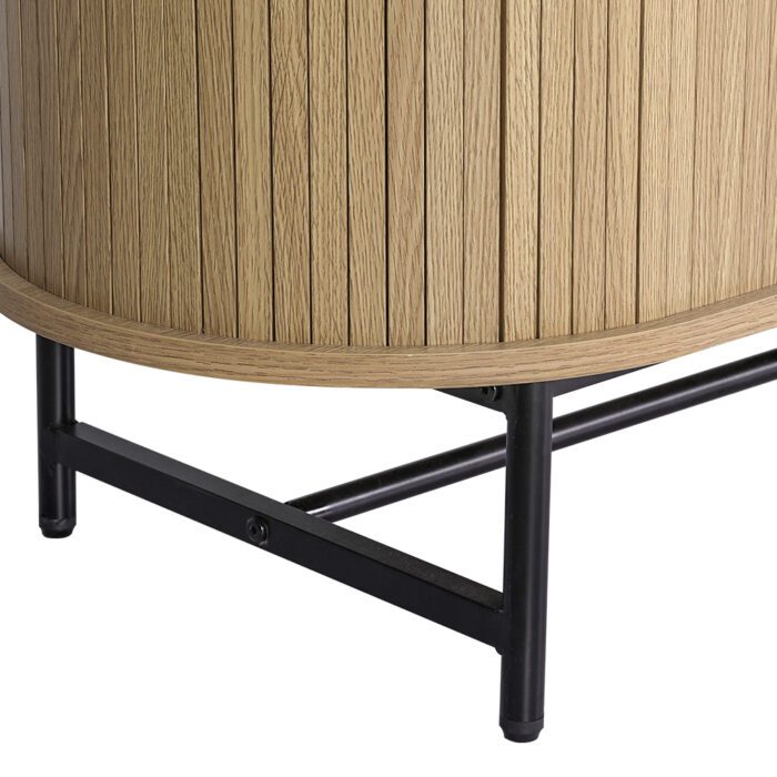 Artiss Buffet Sideboard Cupboard Cabinet Sliding Doors Pantry Storage Oak PIIA - Image 6