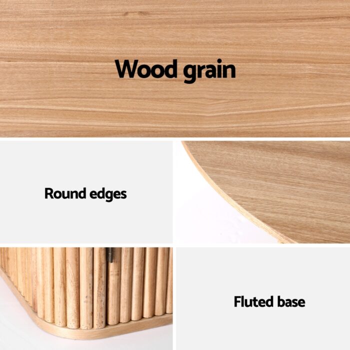 1M Artiss Dining Table Storage Base - Image 6