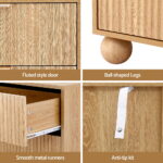 Artiss 6 Chest of Drawers Dresser Tallboy Pine - Image 5