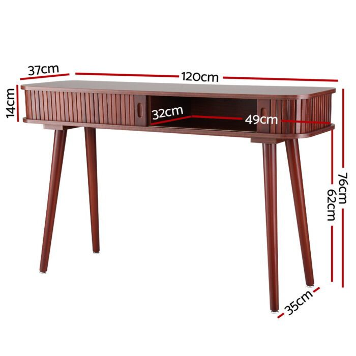 Artiss Console Table 2 Drawers 120CM - Image 4