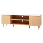 Artiss TV Cabinet Entertainment Unit Stand 180CM Pine White - Image 3
