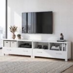 Artiss TV Cabinet Entertainment Unit 180cm White Eddie