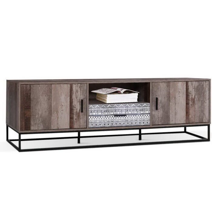 Artiss TV Cabinet Entertainment Unit 180cm Industrial - Image 3