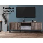 Artiss TV Cabinet Entertainment Unit 180cm Industrial - Image 5