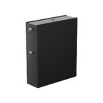 Artiss Bathroom Storage Cabinet Toilet Slim Tissue Box Caddy Holder Side Wooden Black - Image 3