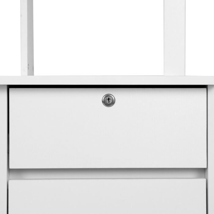 Artiss Computer Desk Office Study Desks Table Drawer Bookshelf Cabinet - Image 4