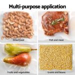 Devanti Food Vacuum Sealer Machine Auto Seal Cutter 5 Modes Storage Bags 28cm 6m 4 Rolls - Image 5