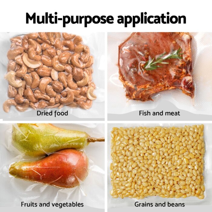 Devanti Food Vacuum Sealer Machine Auto Seal Cutter 5 Modes Storage Bags 28cm 6m 4 Rolls - Image 5