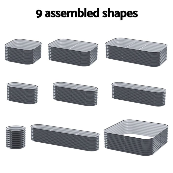 Green Fingers Garden Bed 9 In 1 Modular Planter Box 56CM height - Image 5