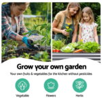 2x Green Fingers Raised Garden Bed 160X80X42cm Oval Planter Box Raised Container Galvanised - Image 4
