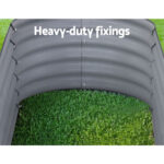 2x Green Fingers Raised Garden Bed 160X80X42cm Oval Planter Box Raised Container Galvanised - Image 2