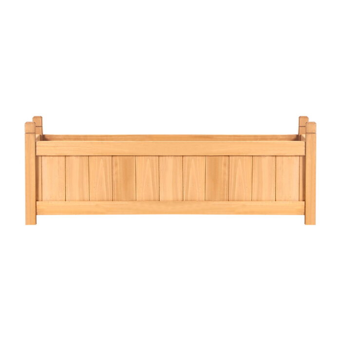 2x Green Fingers Raised Garden Bed 90x30x33cm Wooden Planter Box Raised Container Growing - Image 3
