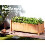 2x Green Fingers Raised Garden Bed 90x30x33cm Wooden Planter Box Raised Container Growing - Image 6