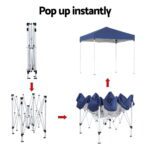 Instahut Gazebo 2x2m Outdoor Patio Garden Marquee Shade Blue - Image 5