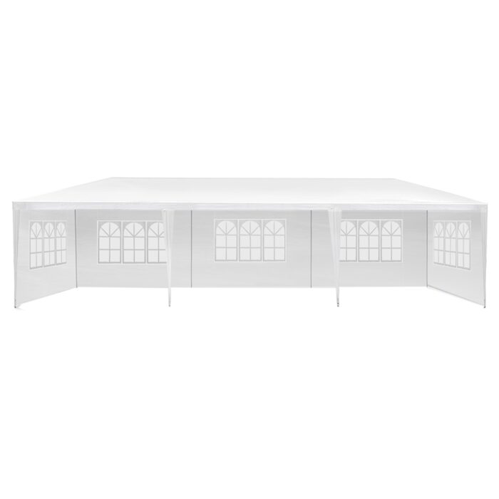 Instahut Gazebo 3x9m Marquee Wedding Party Tent Outdoor Camping Side Wall Canopy 5 Panel White - Image 3