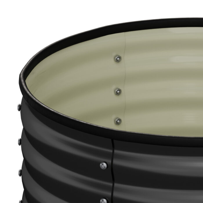 Livsip Garden Bed 90x45cm Galvanised Steel Round - Image 6