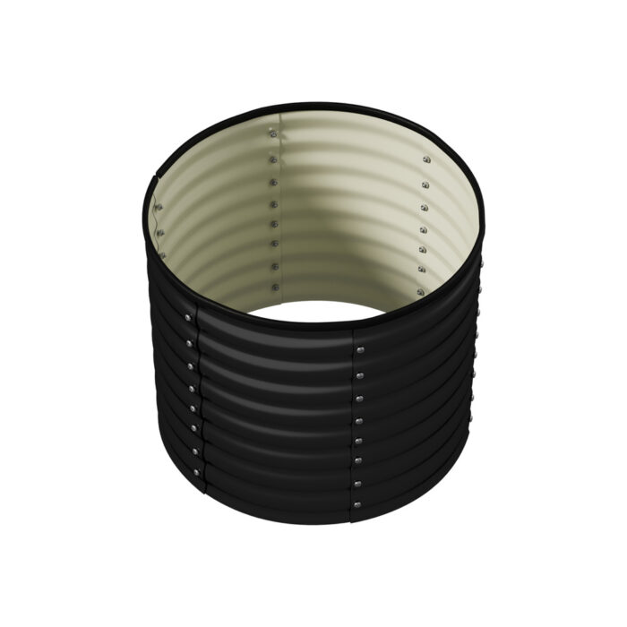 Livsip Garden Bed 80x68cm Galvanised Steel Round - Image 5