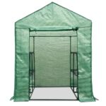 Green Fingers Greenhouse 1.4x1.55x2M Walk in Green House Tunnel Plant Garden Shed 8 Shelves - Image 3