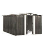 Livsip Garden Shed 2.57x2.05M Workshop Cabin Metal Base