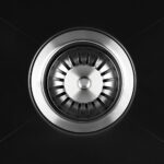 Welba Kitchen Sink Granite Basin Single Bowl 45cmx45cm Black - Image 9