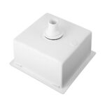 Welba Kitchen Sink Granite Basin Single Bowl 45cmx45cm White - Image 6