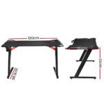Artiss Gaming Desk Computer Desks LED Light 120CM - Image 2