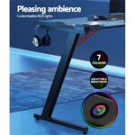 Artiss Gaming Desk Computer Desks LED Light 120CM - Image 5