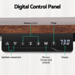 Artiss Electric Standing Desk Adjustable Motorised 120CM L Shaped Rustic Brown - Image 4