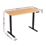 120CM Artiss Electric Standing Desk Sit Stand Desks Home Office Computer Desk - Image 2