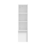 Oikiture Bed Head with Shelves King Size White - Image 2
