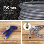 Green Fingers 30M Water Hose Reel Retractable Auto Rewind Wall Mount Garden Spray Gun - Image 6