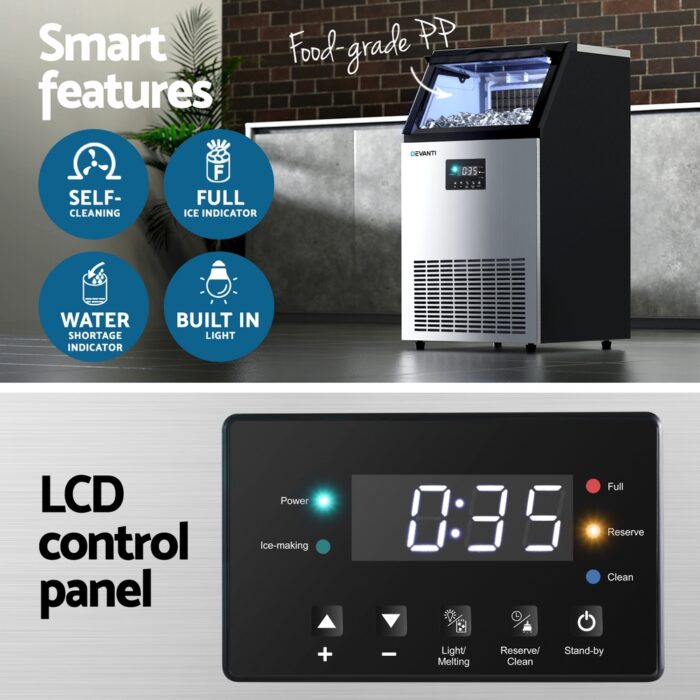 Devanti 45kg Ice Maker Commercial Machine - Image 5
