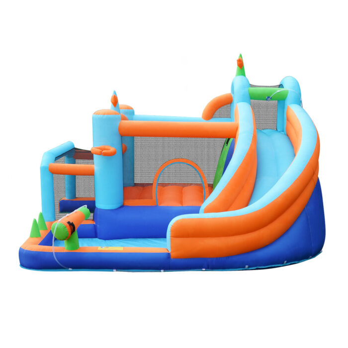 AirMyFun 9-IN-1 Inflatable Water Park with Soccer Goal Post - Image 3