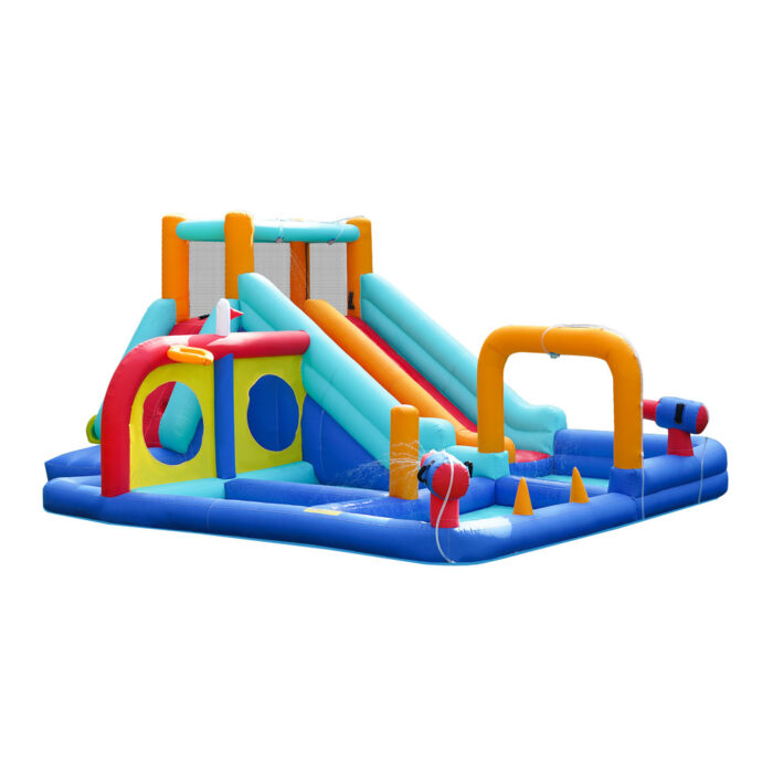 Doctor Dolphin 10-IN-1 Inflatable Water Park Dual Slides - Image 9