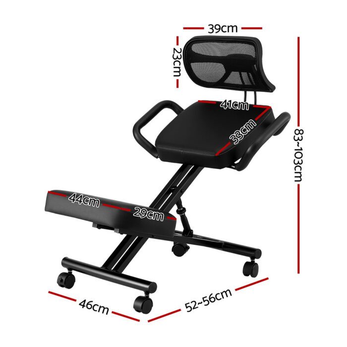 Artiss Kneeling Chair Ergonomic Office Home Knee Seat Posture Back Stretch Rest - Image 2