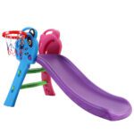 Keezi Kids Slide Set Basketball Hoop Indoor Outdoor Playground Toys 100cm Blue