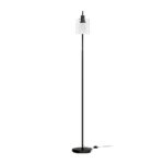 Artiss Floor Lamp Light Stand Modern Home Living Room Office Reading Glass Shade Black - Image 3