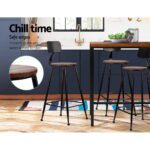 Artiss 4x Bar Stools Vintage Metal Chairs - Image 4