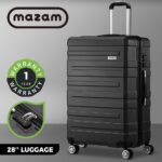 Mazam 28" Luggage Set TSA Lock Hard Case Black - Image 2