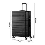 Mazam 28" Luggage Set TSA Lock Hard Case Black - Image 4