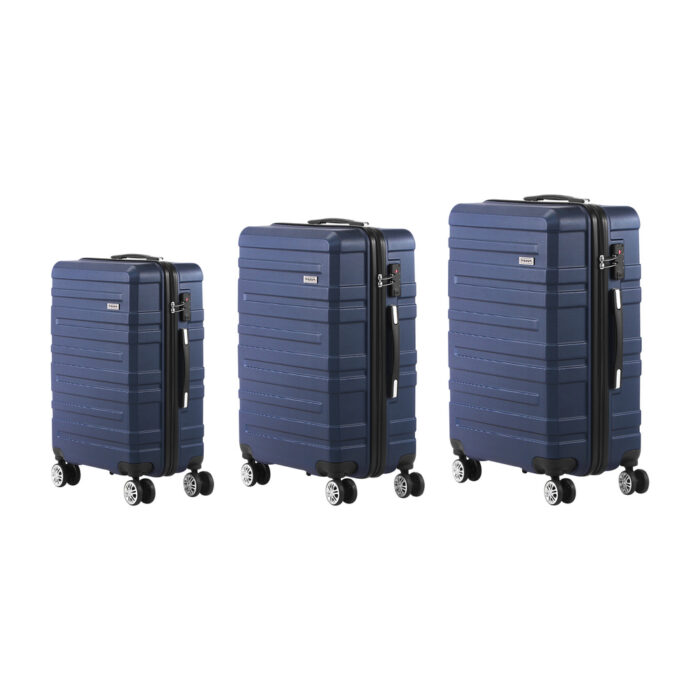Mazam 3PCS Luggage Set TSA Lock Hard Case Navy - Image 7