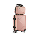 Mazam 2PCS Luggage Set TSA Lock Hard Case Pink