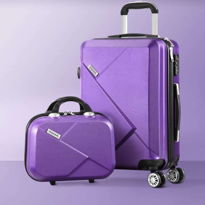 Mazam 2PCS Luggage Set TSA Lock Hard Case Purple - Image 4