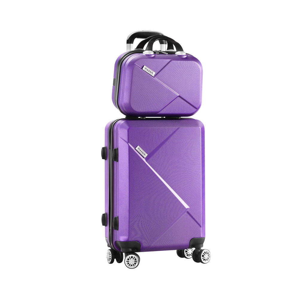 LGS-A2-2PCS-PP-01 Mazam 2PCS Luggage Set TSA Lock Hard Case Purple - Image 1